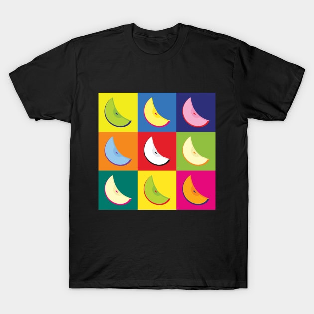 Apple Slice Colour Grid T-Shirt by Apple Slice Podcast